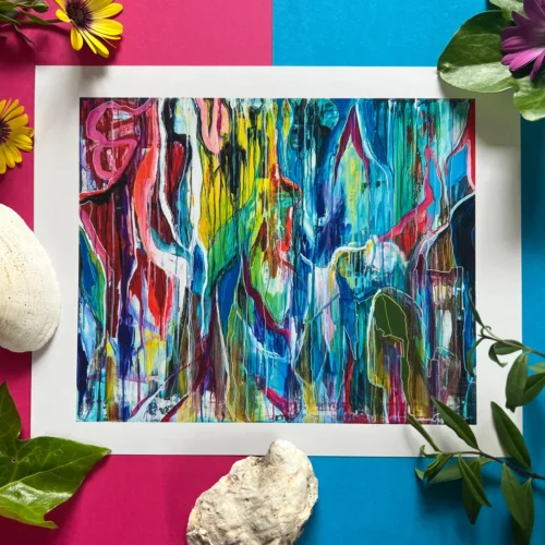 Graffiti with Love Fine Art Giclee Print