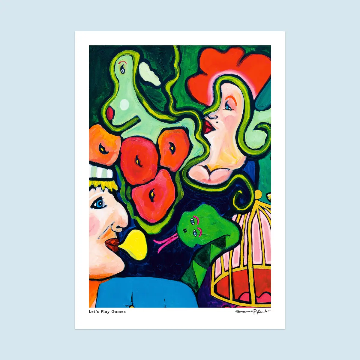 Lets-Play-Games-kunstplakat-9.webp Let's Play Games | Fine Art Print - Image 1