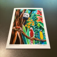 Panda and the Parrots | Fine Art Print - Image 5