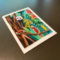 Panda and the Parrots | Fine Art Print - Image 7