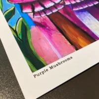 Purple Mushrooms | Fine Art Print - Image 2