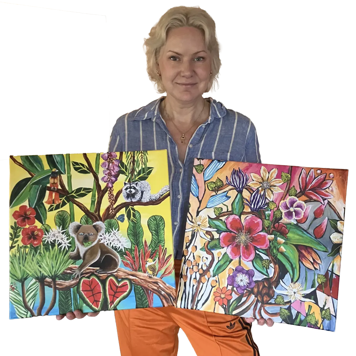 Susanne Rylander with canvas prints