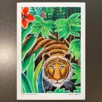 Tiger and the Butterfly | Fine Art Print - Image 4