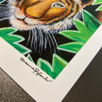 Tiger and the Butterfly | Fine Art Print - Image 3