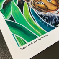Tiger and the Butterfly | Fine Art Print - Image 2