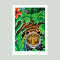 Tiger and the Butterfly | Fine Art Print